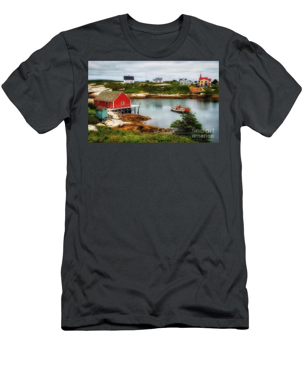 Seascape T-Shirt featuring the photograph Sleepy Seascape by Mary Capriole