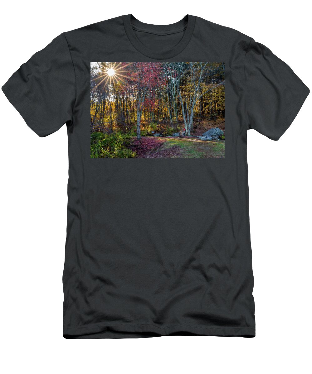 Grist Mill T-Shirt featuring the photograph Small Among the Trees by Jack Peterson