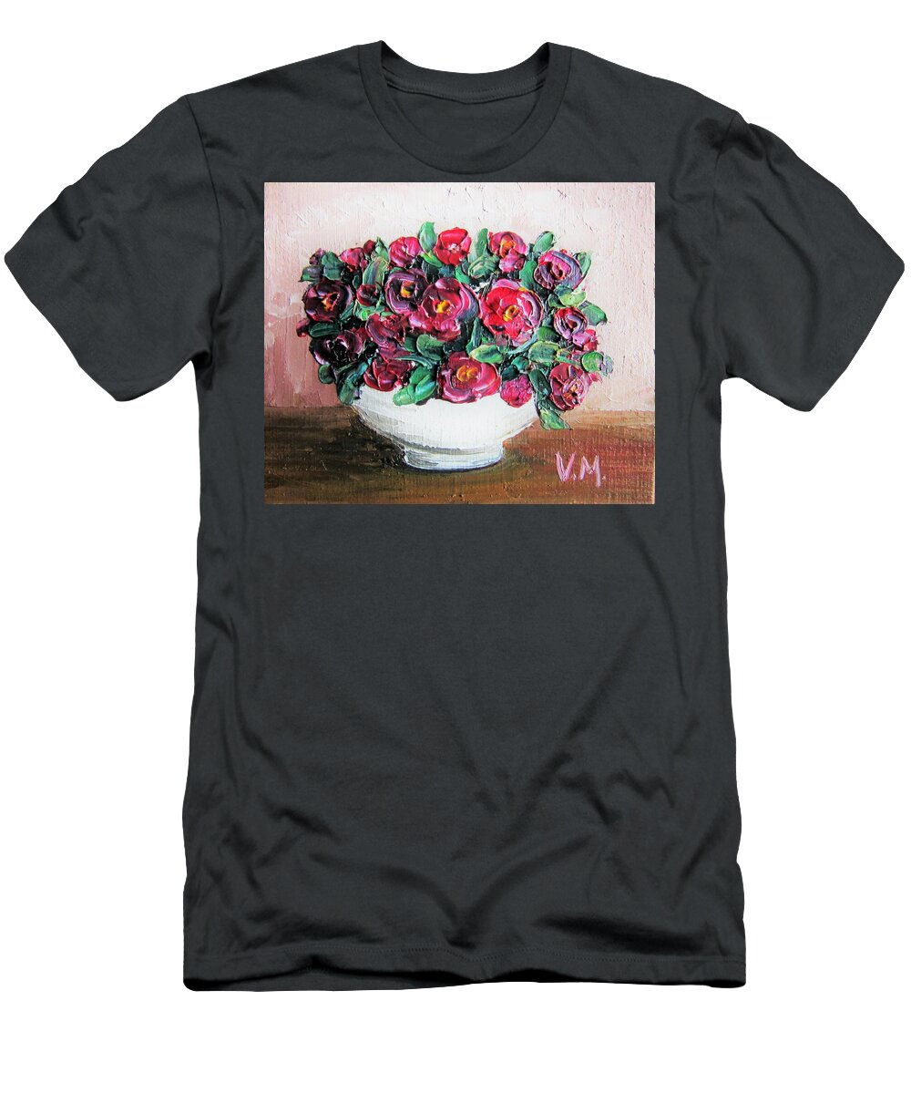 Flowers T-Shirt featuring the painting Small Flowers by Vesna Martinjak
