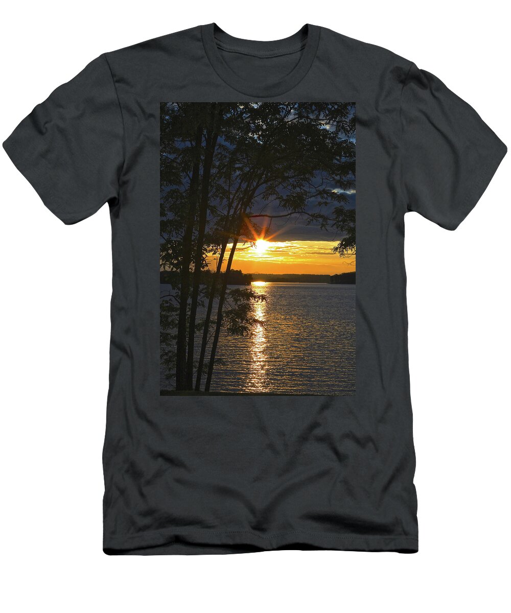 Sml Mugs T-Shirt featuring the photograph Smith Mountain Lake Summer Sunet by The James Roney Collection