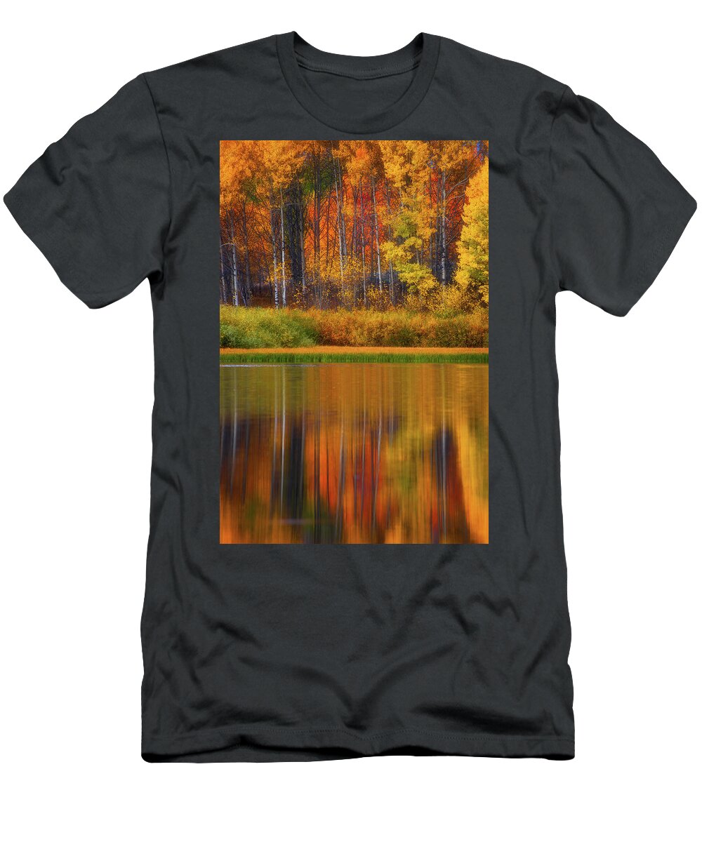 Wyoming T-Shirt featuring the photograph Snake River Fall Colors by Darren White