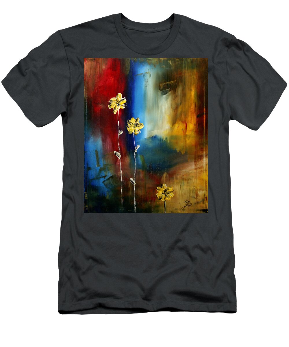 Wall T-Shirt featuring the painting Soft Touch by Megan Duncanson
