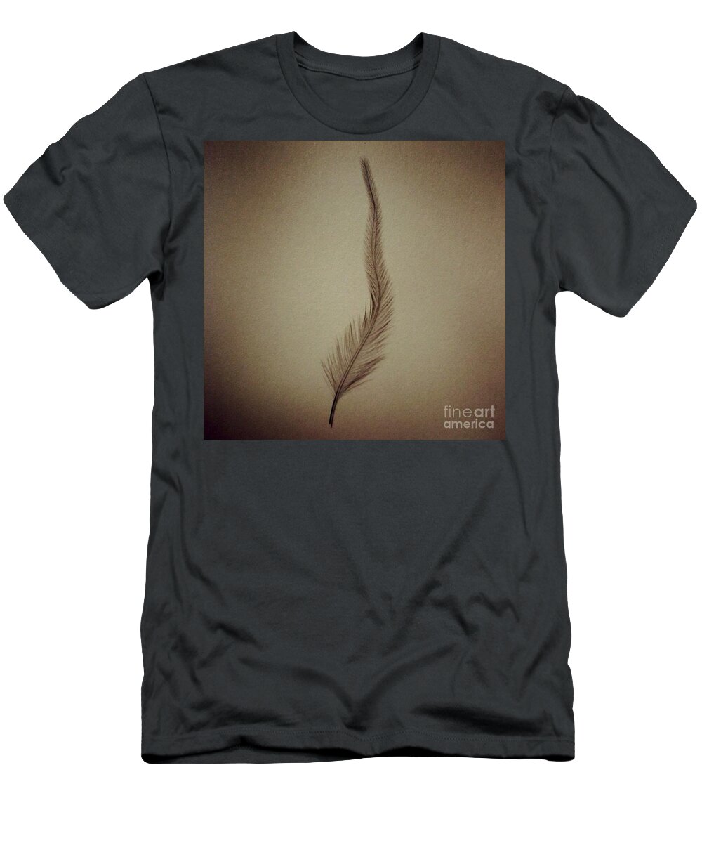 Feather T-Shirt featuring the photograph Softly by Denise Railey