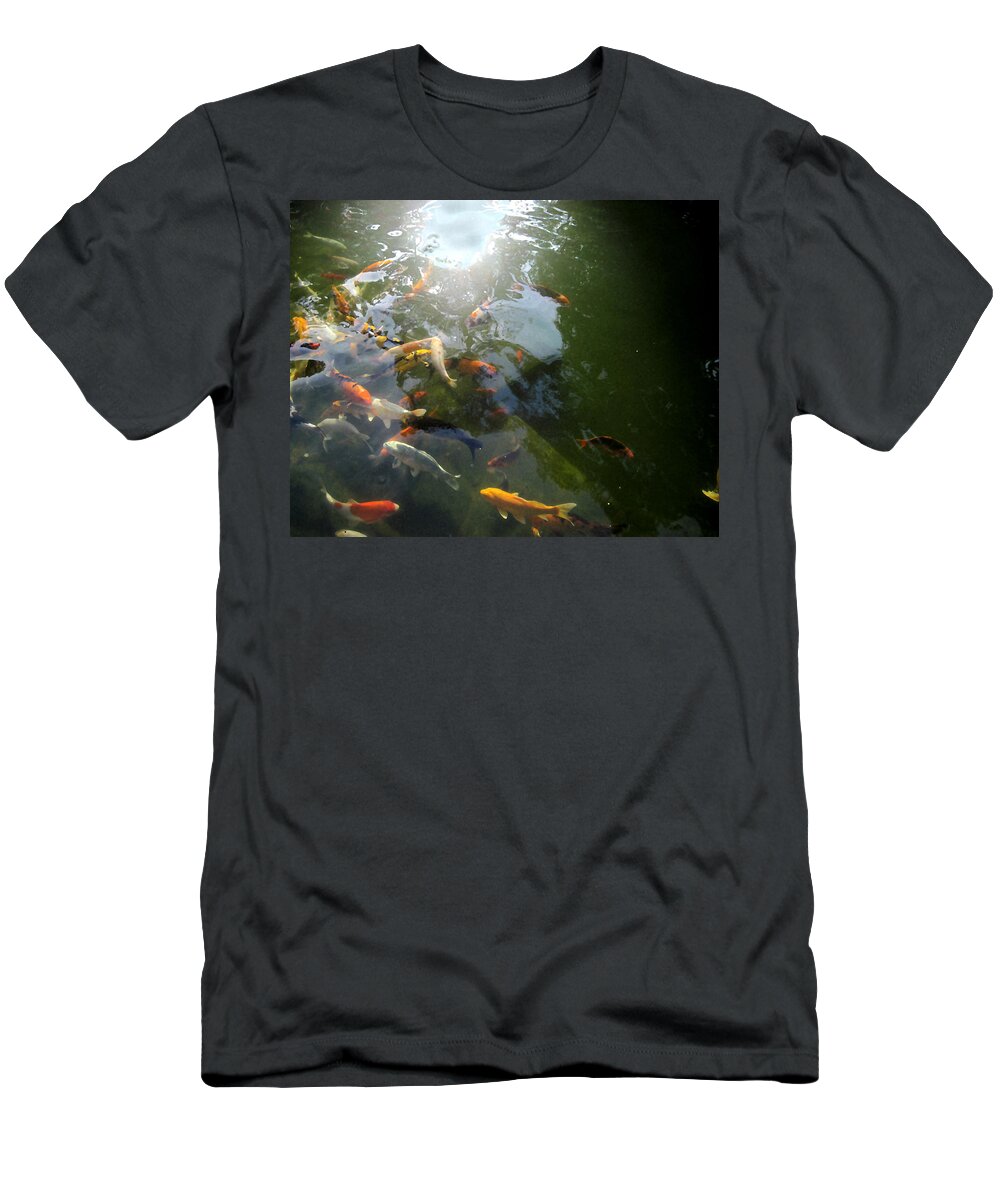 Koi T-Shirt featuring the painting Soldiers of Fortune by David Zimmerman