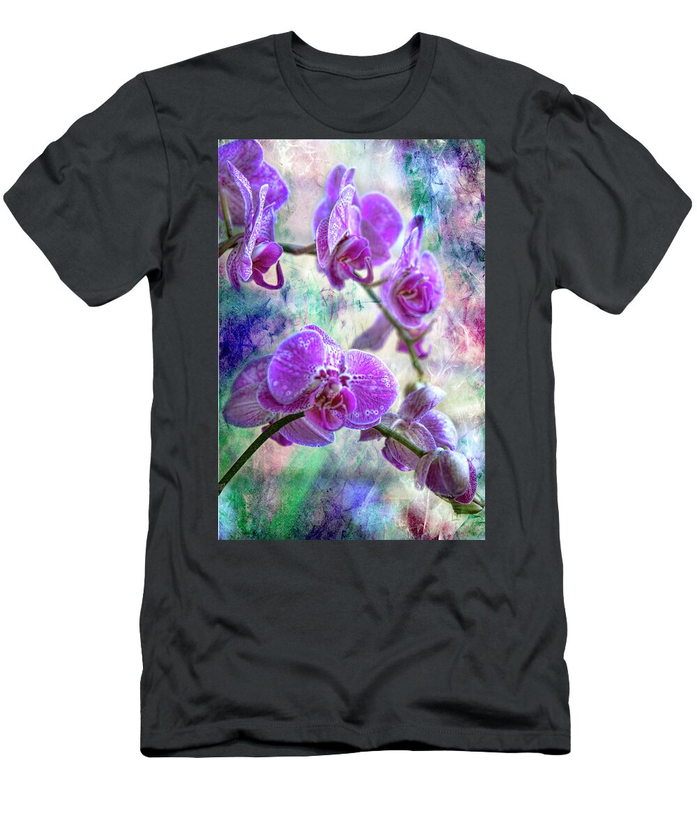 Orchids T-Shirt featuring the photograph Somewhere Over the Rainbow by Joan Bertucci