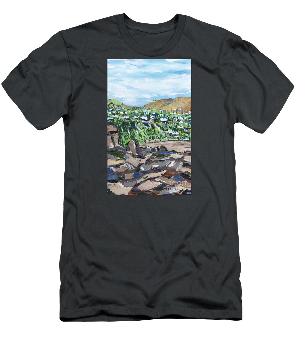 South Africa T-Shirt featuring the painting South African Coastline Part One by Patrick Grills