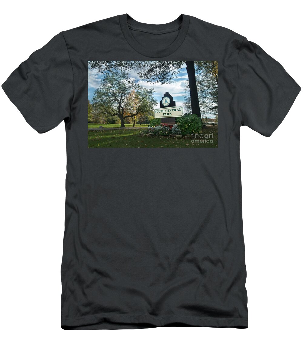 North Ridgeville T-Shirt featuring the photograph South Central Park - Autumn by Mark Madere