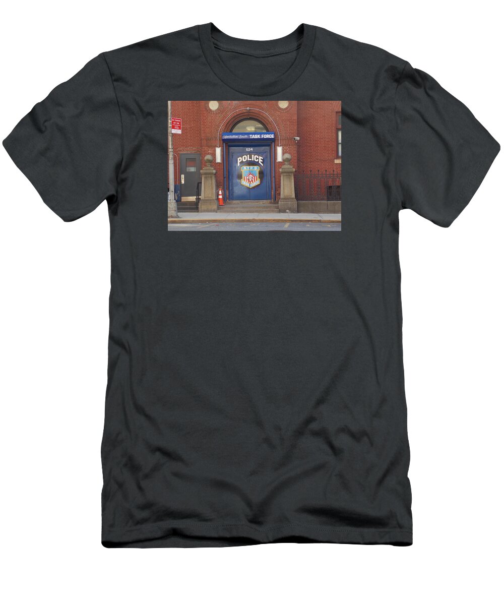 South T-Shirt featuring the photograph South Manhattan Task Force 1 by Nina Kindred