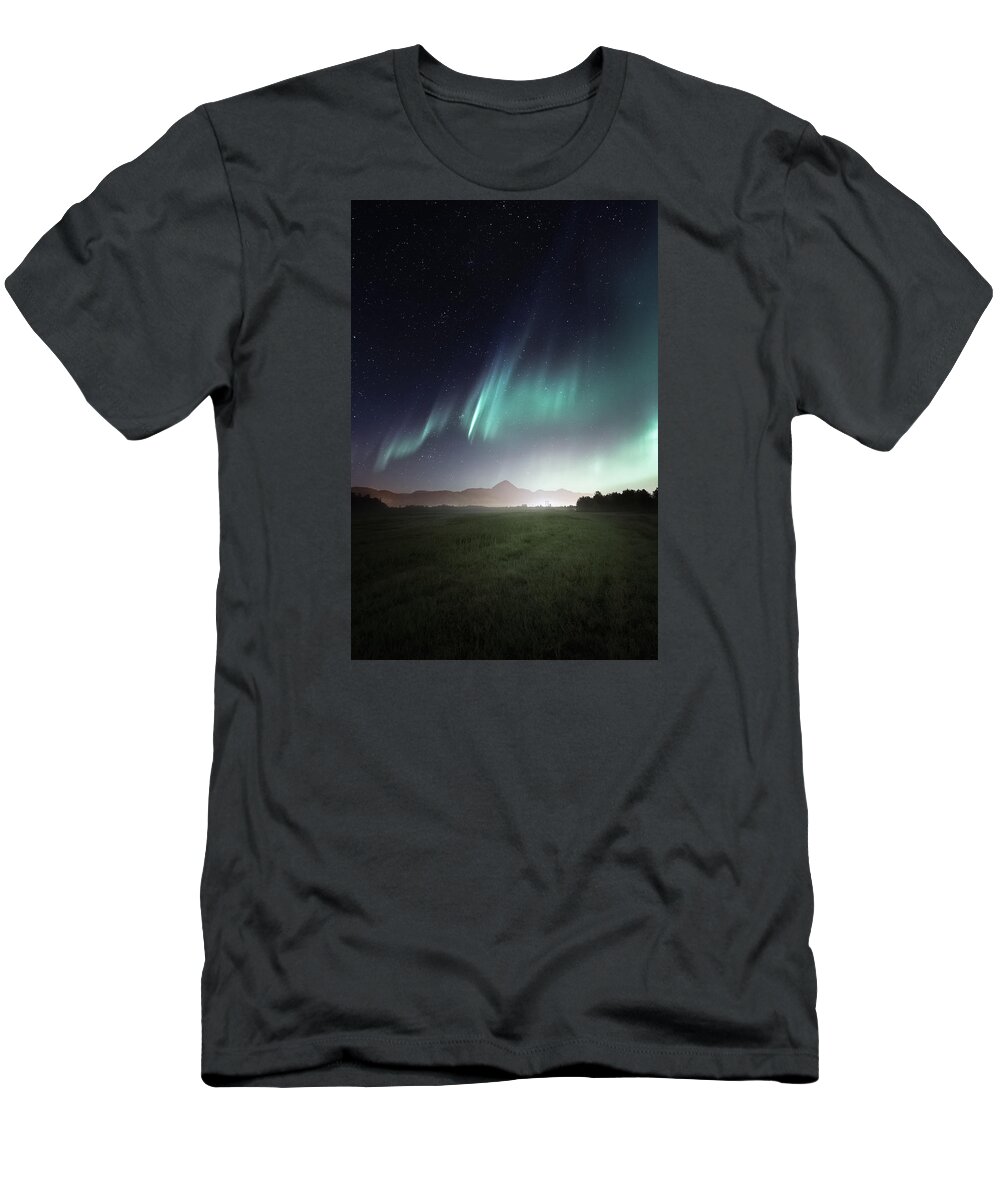 Space T-Shirt featuring the photograph Space Farm by Tor-Ivar Naess