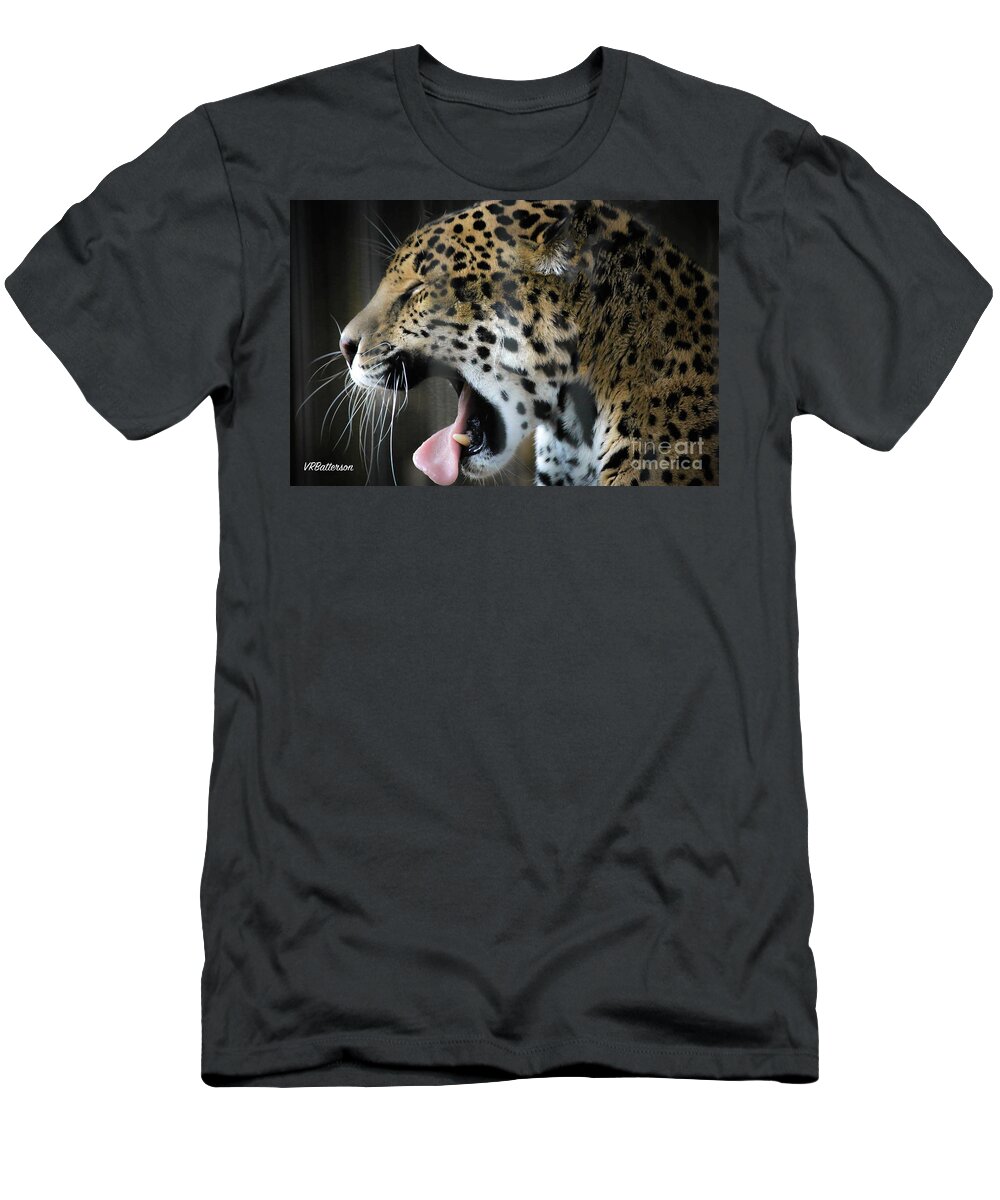 Spotted Jaguar T-Shirt featuring the photograph Spotted Jaguar Memphis Zoo by Veronica Batterson
