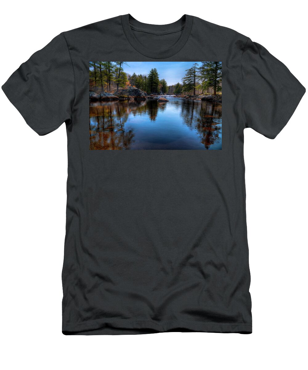 Spring Day On The River T-Shirt featuring the photograph Spring Day on the River by David Patterson