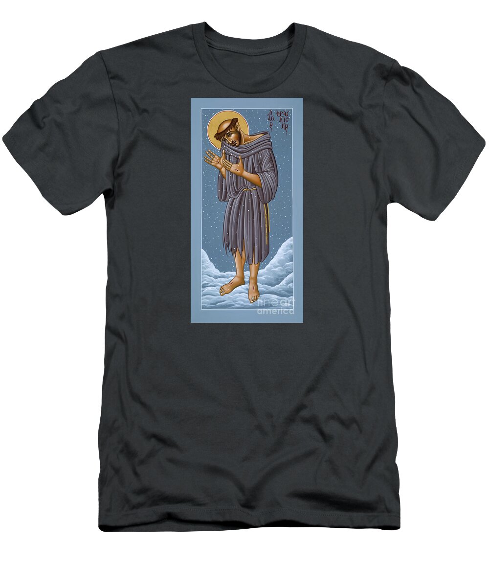 St Francis T-Shirt featuring the painting St Francis Wounded Winter Light 098 by William Hart McNichols
