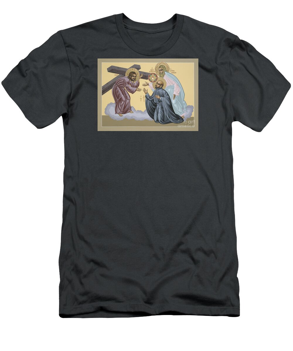 St Ignatius Vision At La Storta T-Shirt featuring the painting St Ignatius Vision at La Storta 074 by William Hart McNichols