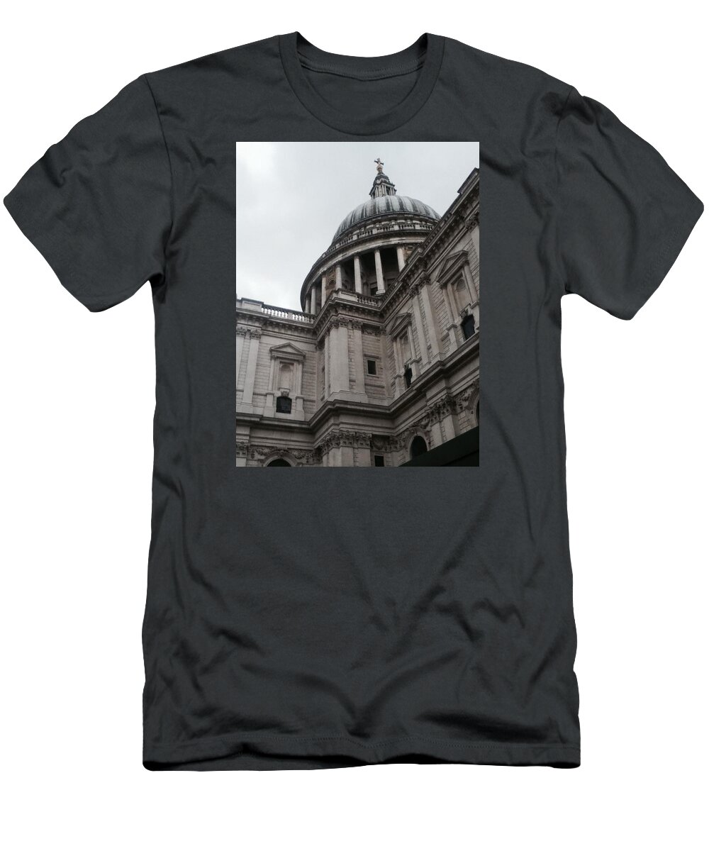England T-Shirt featuring the photograph St Paul's Corner by Amanda S Leek