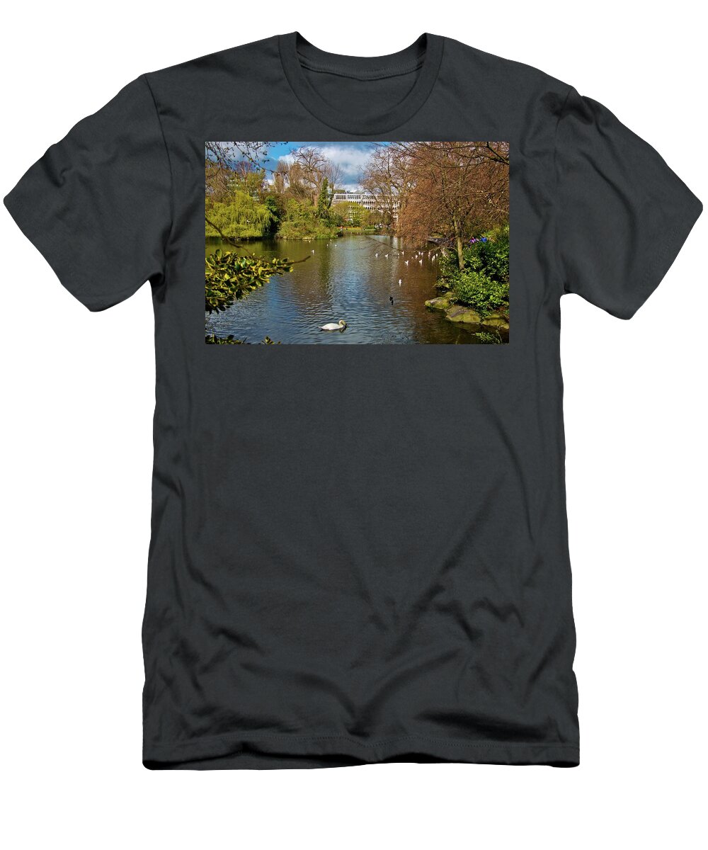 St. Stephen's Green T-Shirt featuring the photograph St. Stephen's Green in Dublin by Marisa Geraghty Photography
