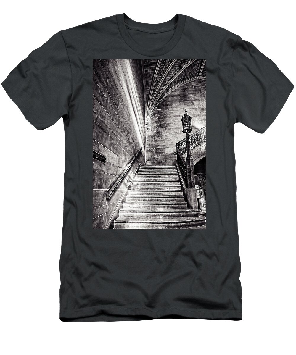 Cj Schmit T-Shirt featuring the photograph Stairs of the Past by CJ Schmit