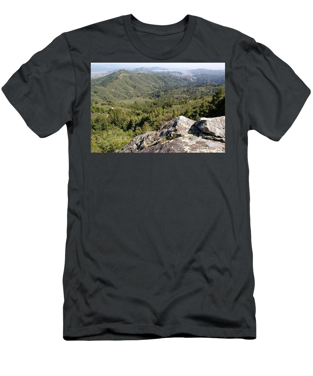 Mount Tamalpais T-Shirt featuring the photograph Standing on the Rock by Ben Upham III