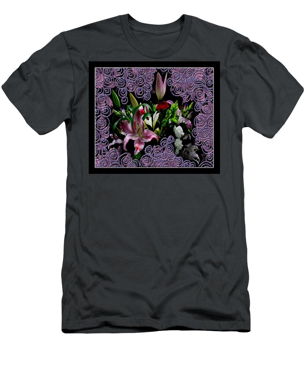 Adria Trail T-Shirt featuring the photograph Stargazer Bouquet by Adria Trail