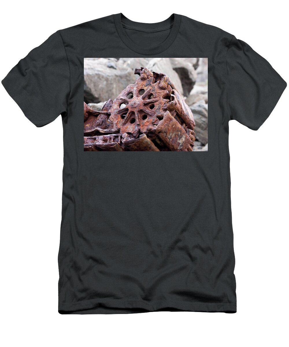 Railway Chassis T-Shirt featuring the photograph Steam Shovel Number Three by Kandy Hurley