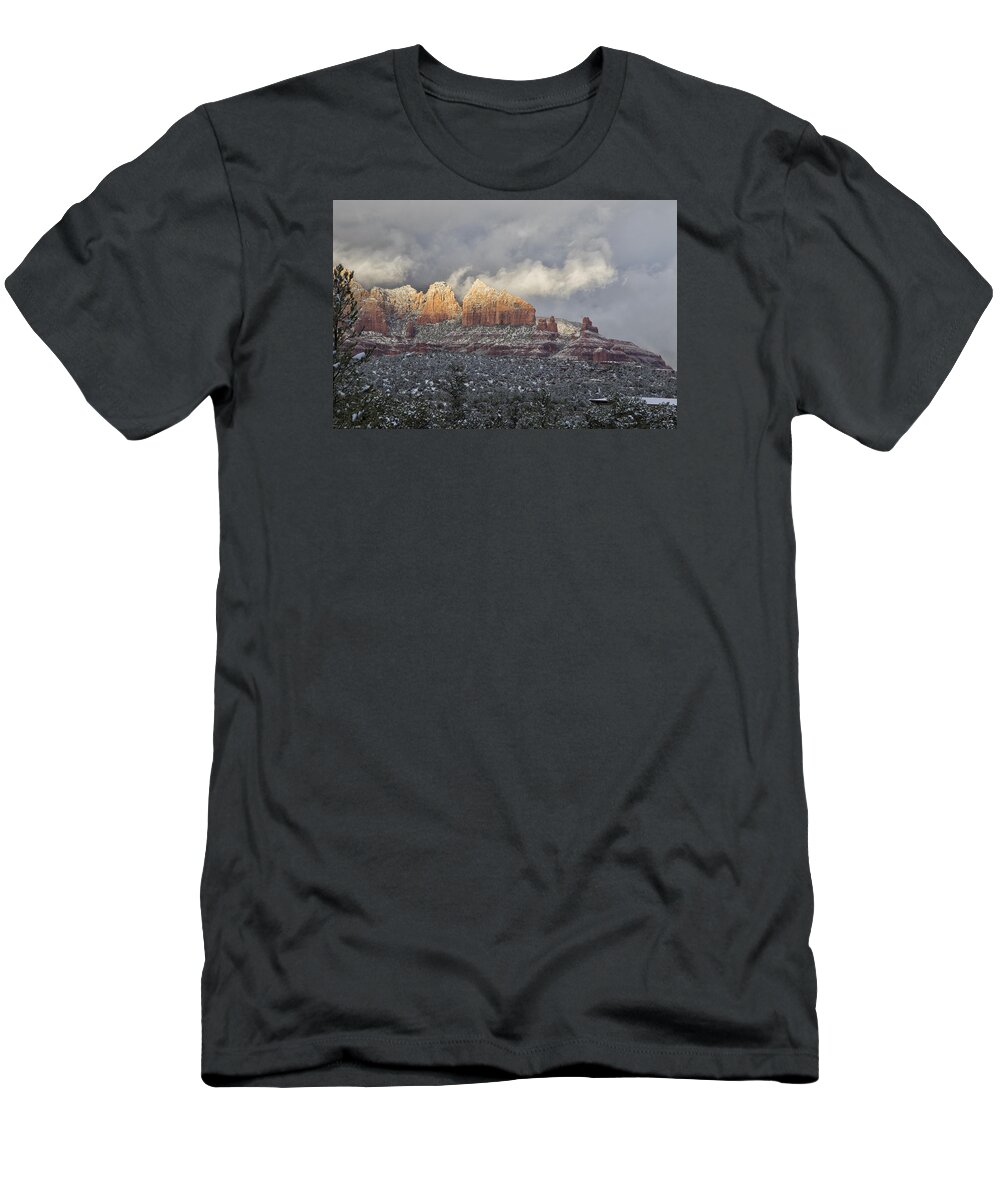 Steamboat Rock T-Shirt featuring the photograph SteamBoat by Tom Kelly