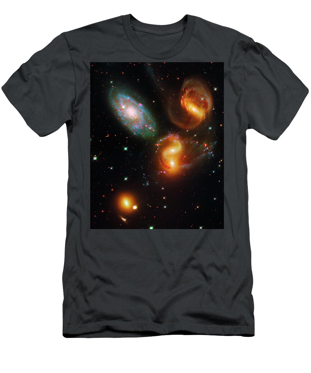 Stephan's Quintet T-Shirt featuring the photograph Stephan's Quintet by Paul W Faust - Impressions of Light