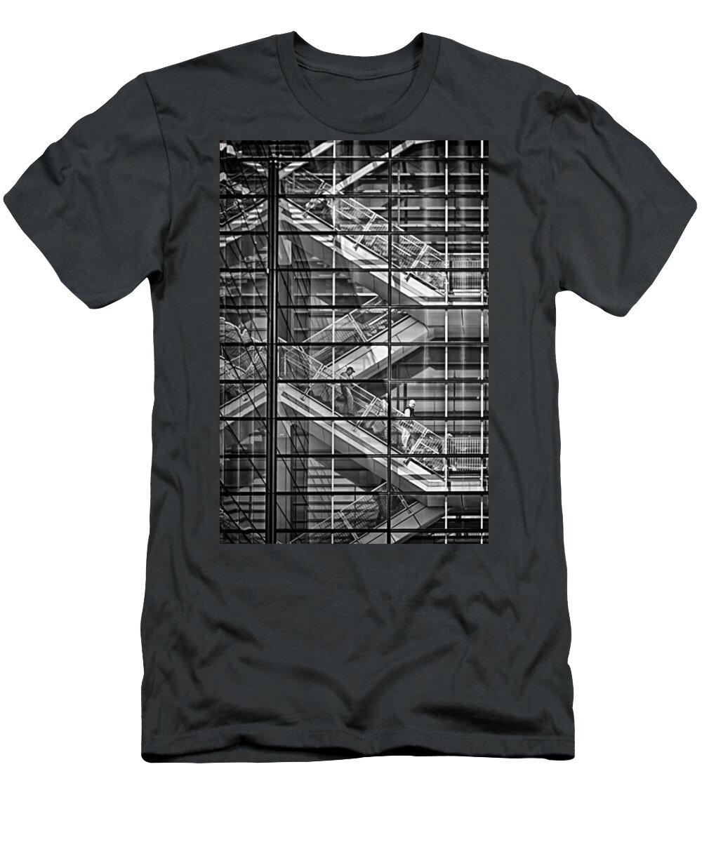 Stairs T-Shirt featuring the photograph Stepping Panes by Scott Wyatt