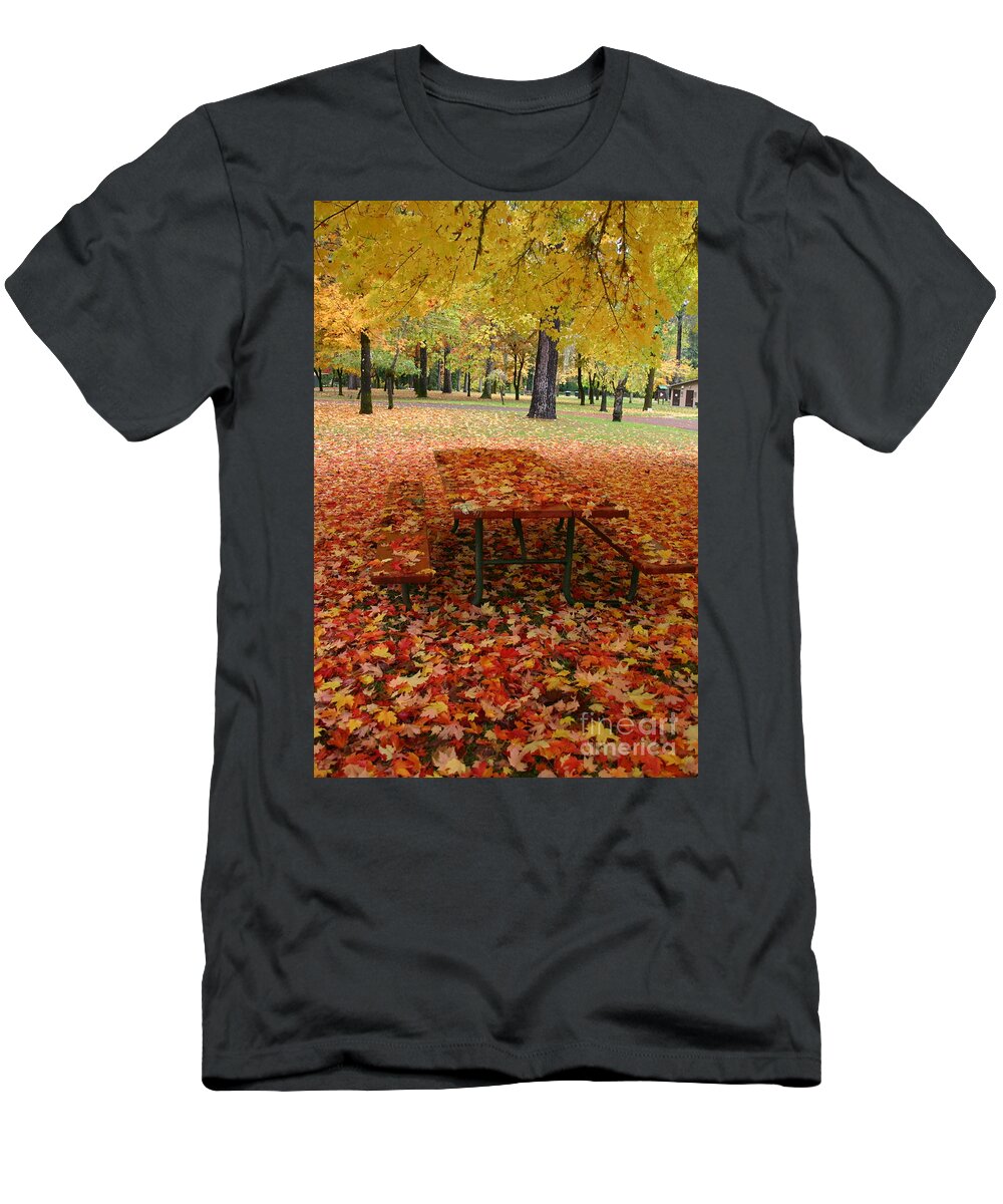 Fall T-Shirt featuring the photograph Still Fall by Marie Neder