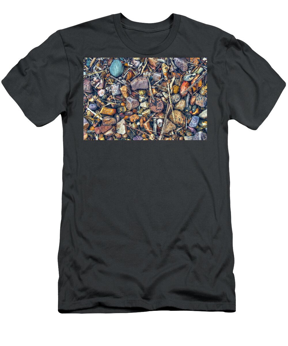 Sticks And Stones T-Shirt featuring the photograph Dry Creek by Wayne Sherriff