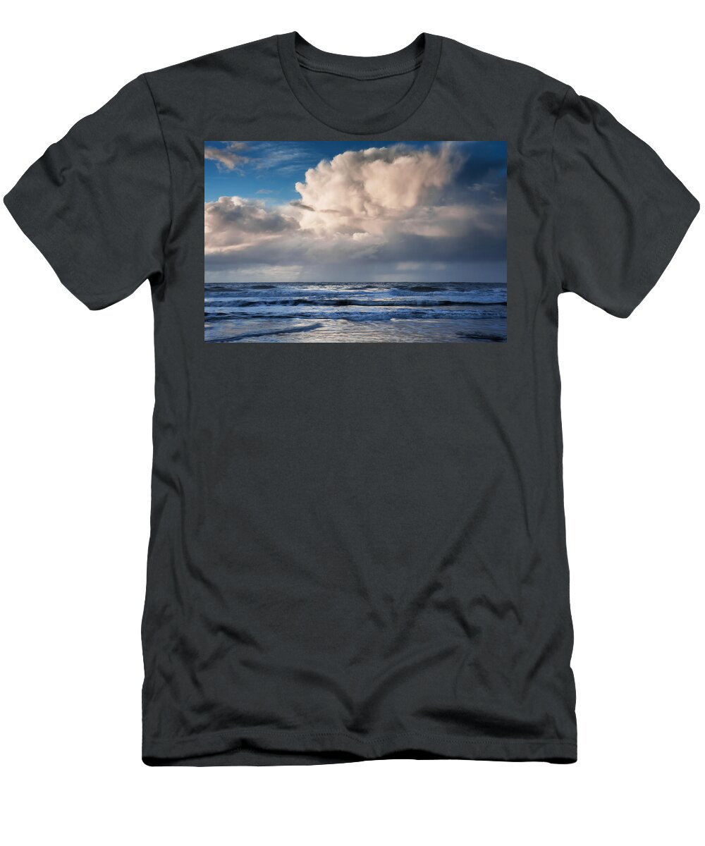 Cloud T-Shirt featuring the photograph Storm Cloud Over The Pacific by Mark Alder