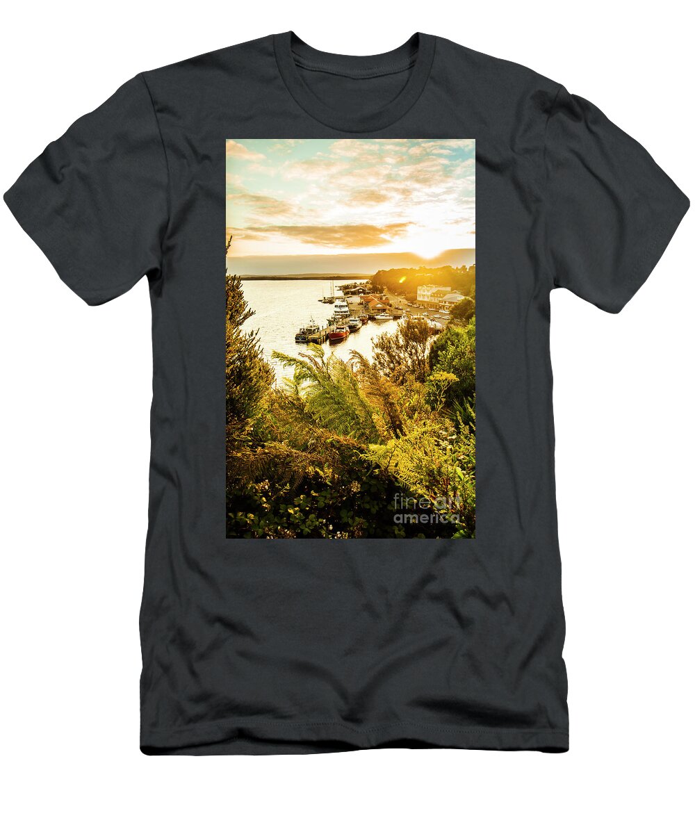 Strahan T-Shirt featuring the photograph Strahan Sunset by Jorgo Photography