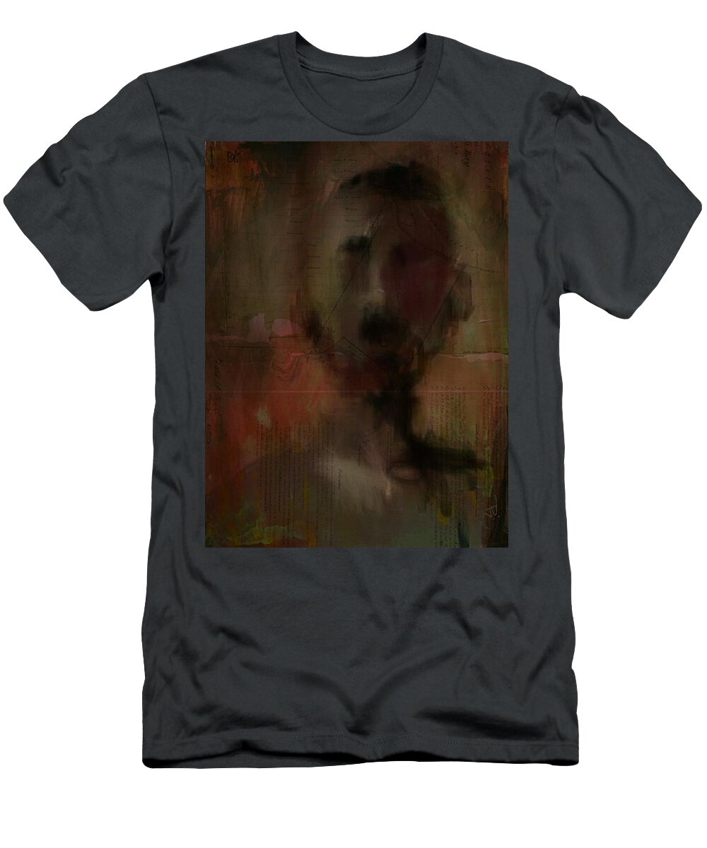 Portrait T-Shirt featuring the digital art Stranger by Jim Vance