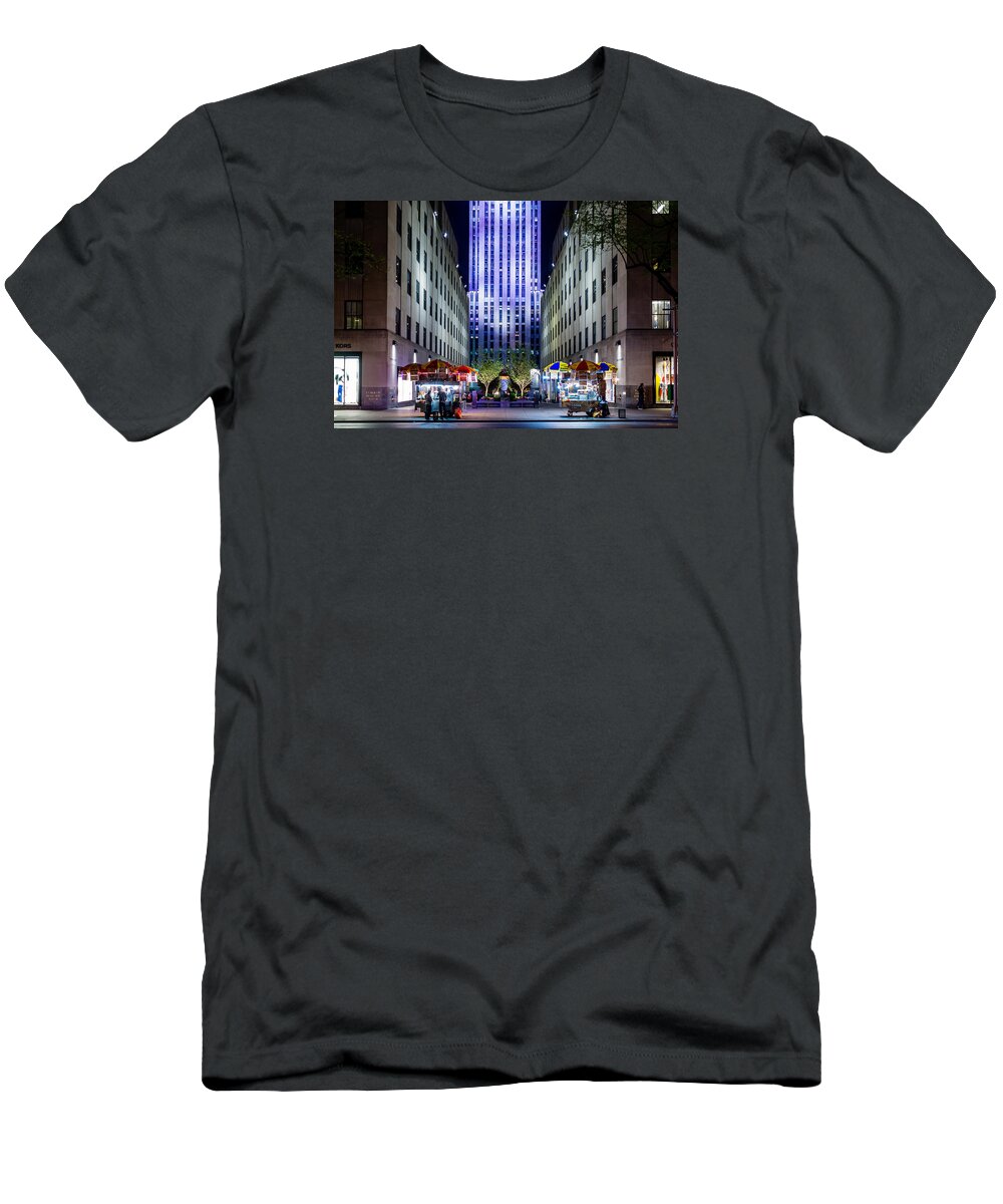 New York T-Shirt featuring the photograph Rockefeller Center by M G Whittingham