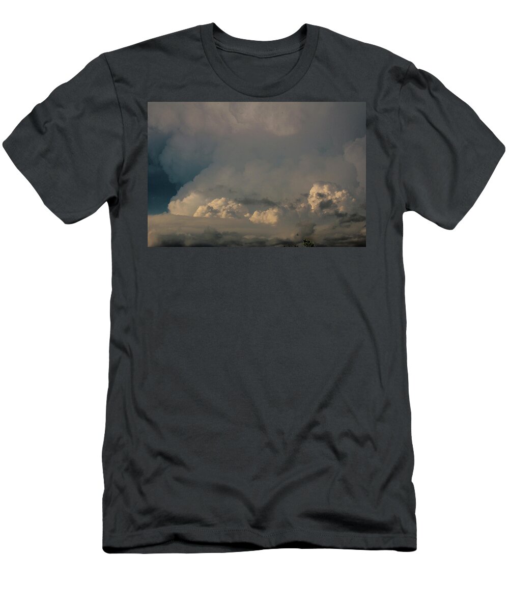 Nebraskasc T-Shirt featuring the photograph Strong Nebraska Thunderstorms 008 by NebraskaSC