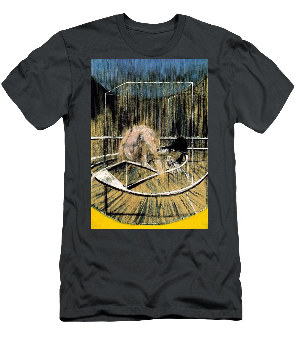 Francis Bacon T-Shirt featuring the painting Study for Crouching Nude by Francis Bacon