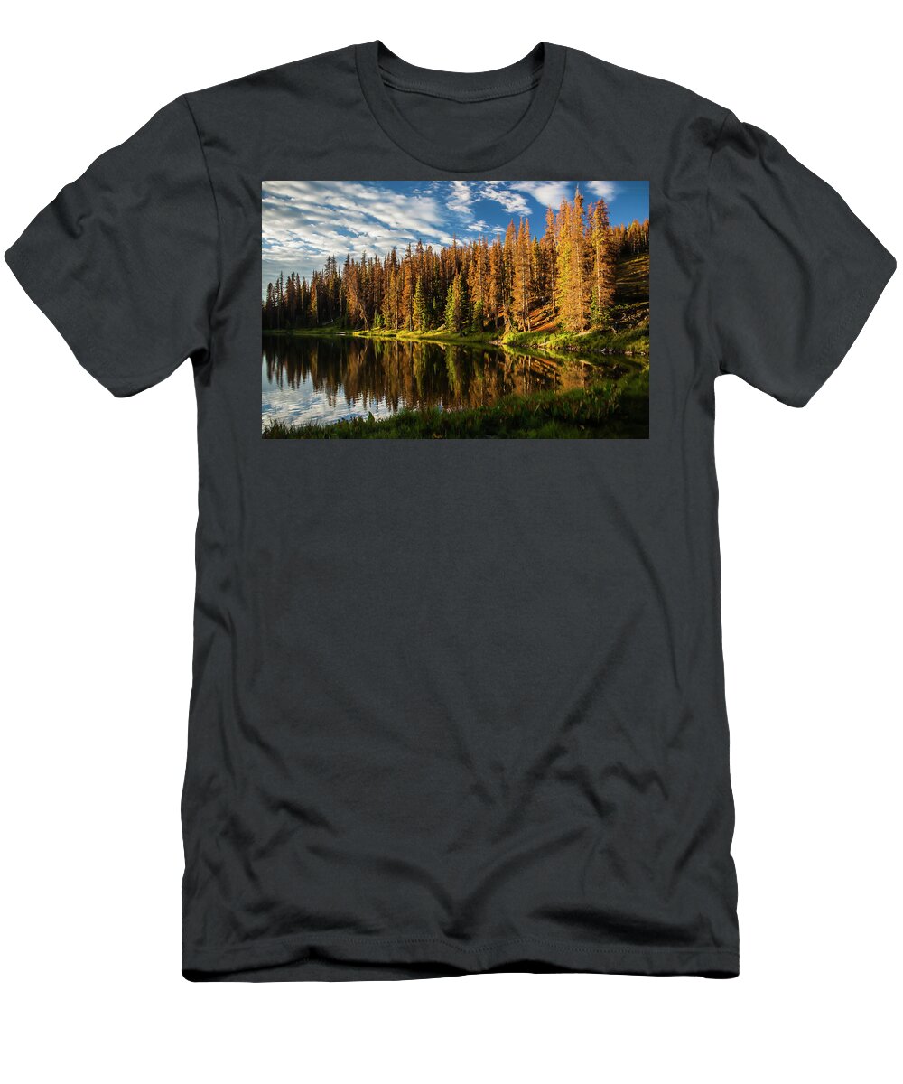 Colorado Mountain Trail T-Shirt featuring the photograph Stunning Sunrise by Doug Scrima