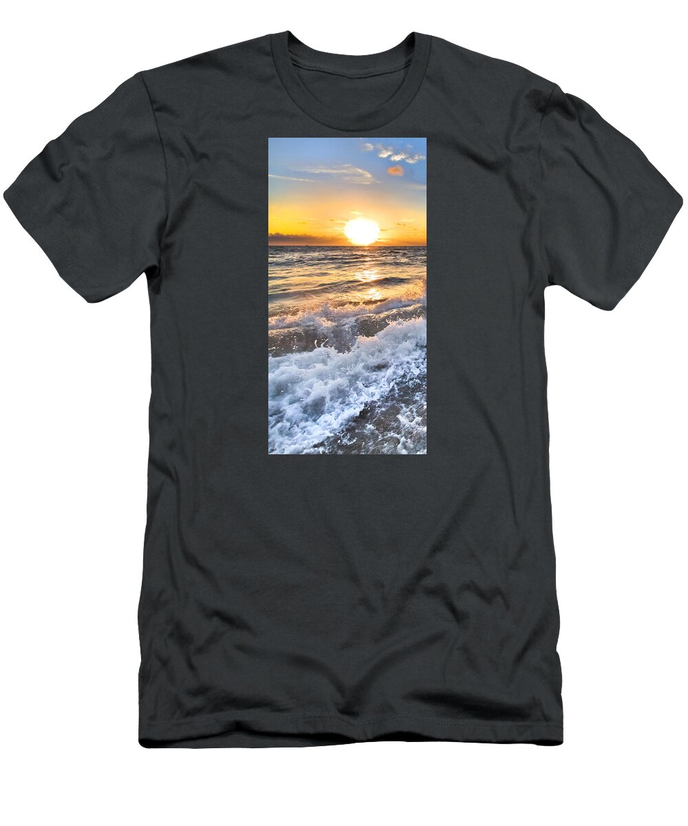 Clouds T-Shirt featuring the photograph Sudsy Vertical I by Debra and Dave Vanderlaan