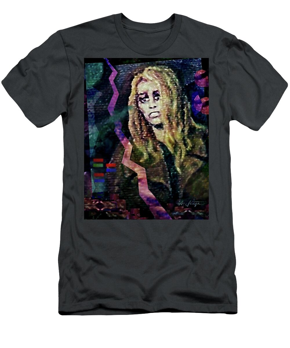 Woman T-Shirt featuring the painting Suffering . . . by Hartmut Jager