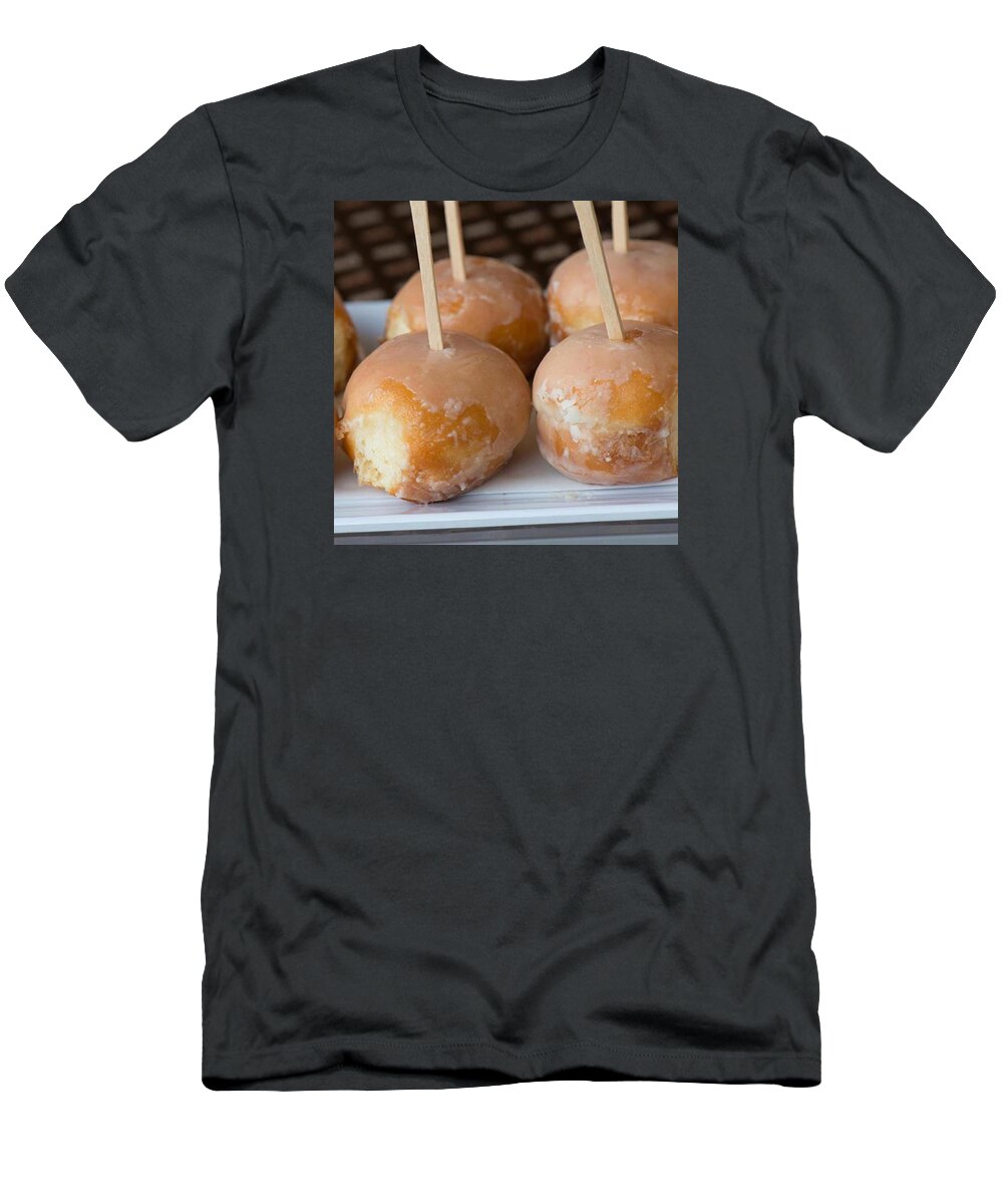 Arizona T-Shirt featuring the photograph Sugary Donuts On A White Plate by Michael Moriarty