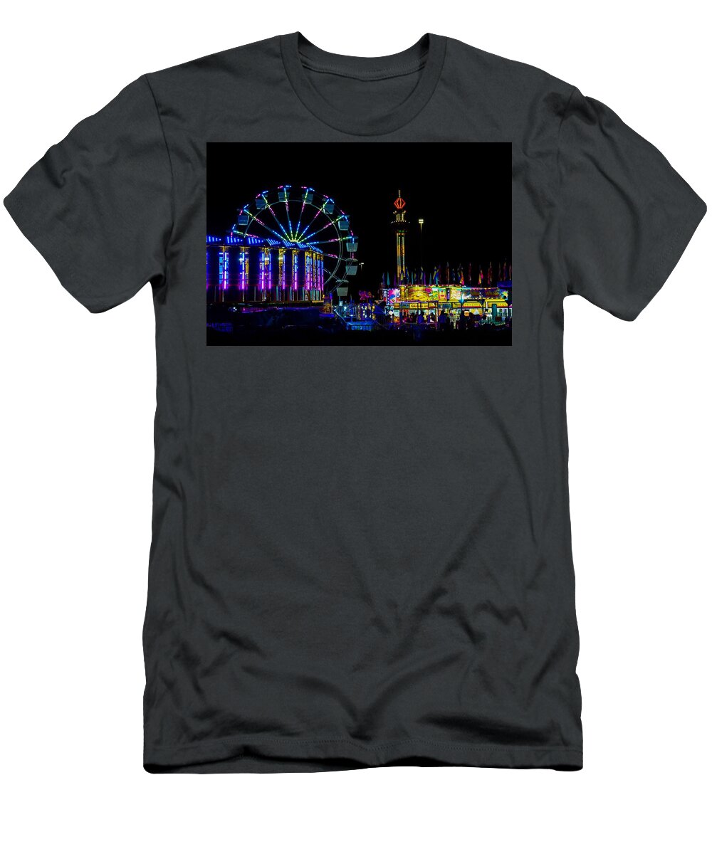  T-Shirt featuring the photograph Summer Carnival 8 by Rodney Lee Williams