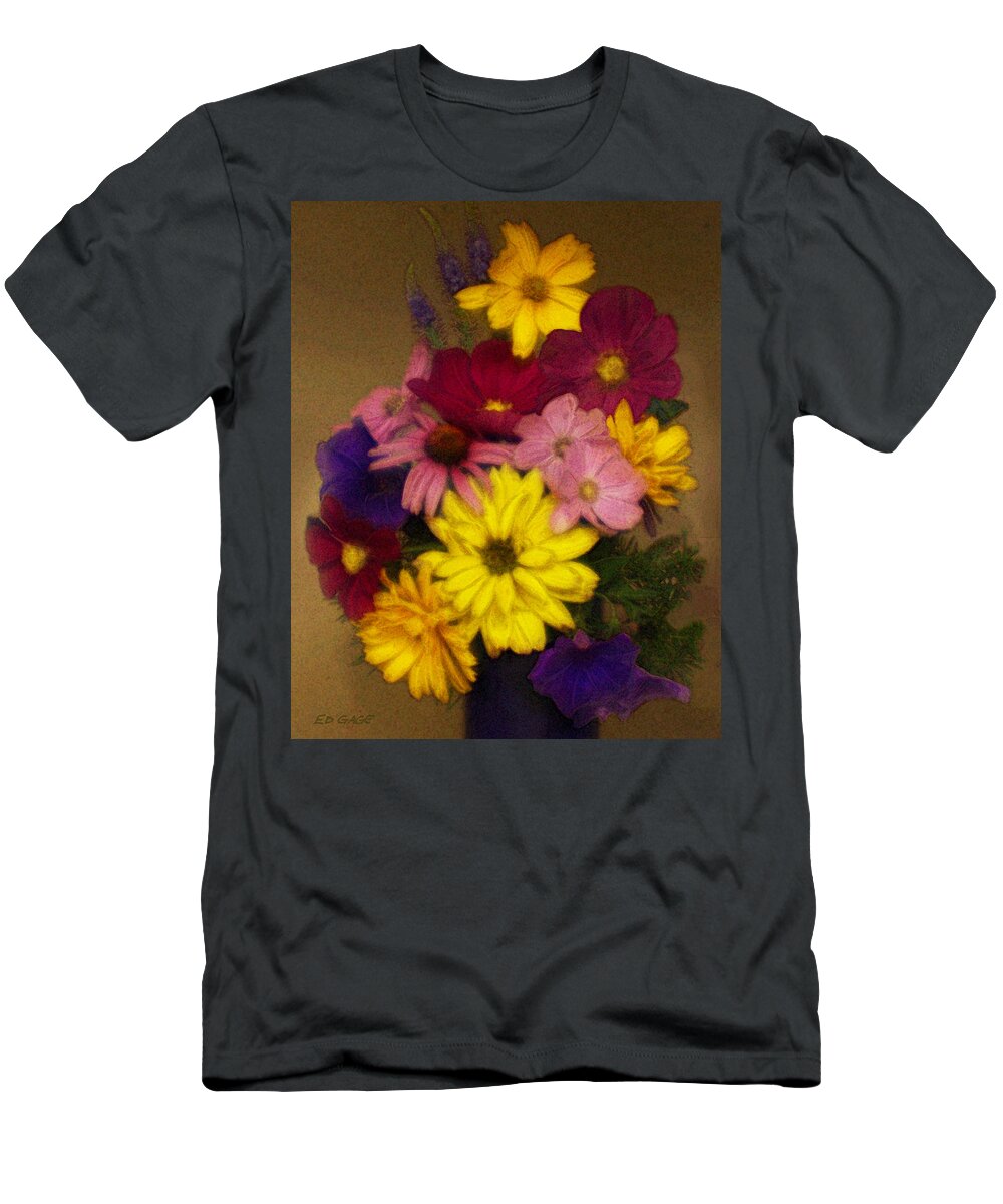 Flowers T-Shirt featuring the photograph Summer Color by Ed A Gage