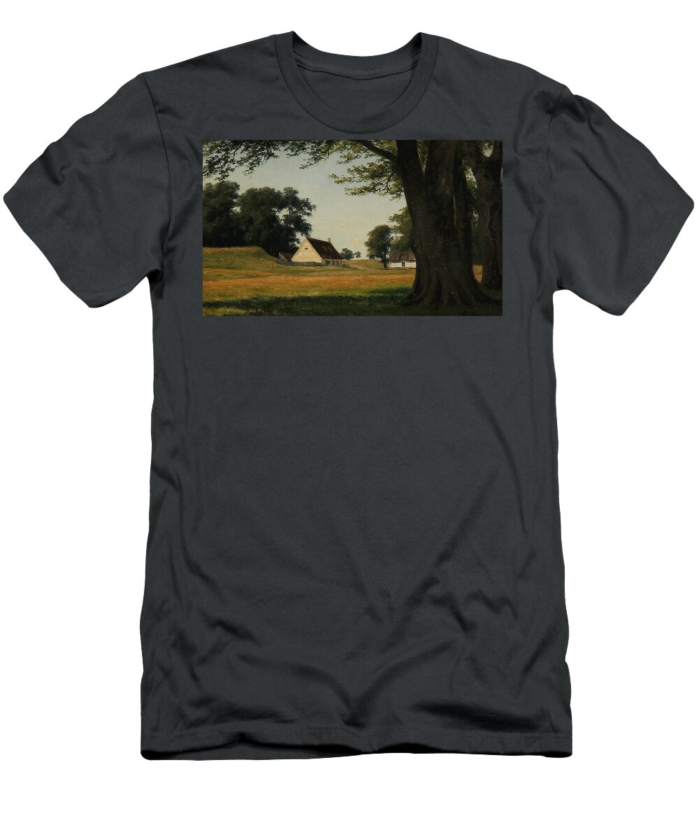 19th Century Art T-Shirt featuring the painting Summer day at Ermitagesletten by Axel Schovelin