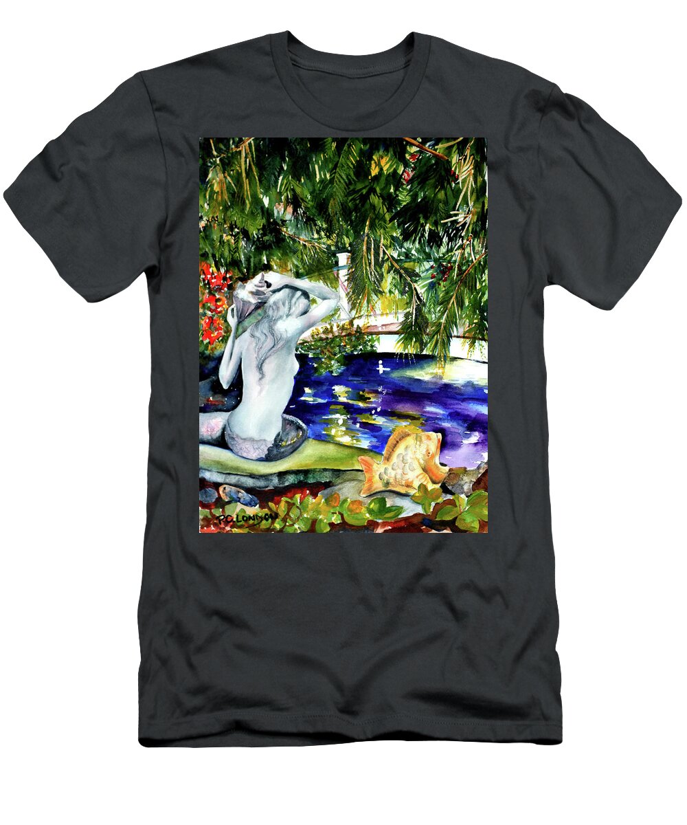 Mermaid T-Shirt featuring the painting Summer Splendor by Phyllis London