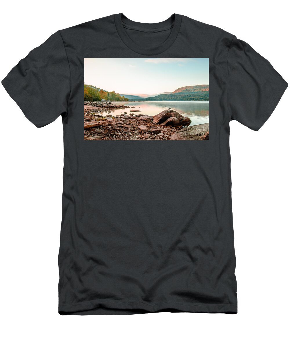 Foliage T-Shirt featuring the photograph Summers End at Mooselookmeguntic by Marie Fortin
