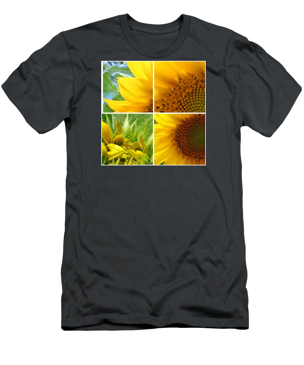 #photographed #sony #sonyxperiaz2 #color #all_shots #composition #sunflowers #art #pics #jacquelineschreiber #colorful #xperia #beautiful #picoftheday #photooftheday T-Shirt featuring the photograph Sunflower -1 by Jacqueline Schreiber