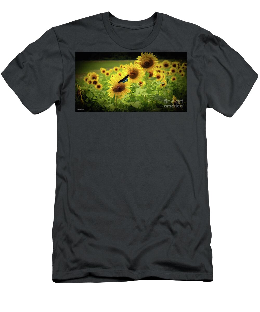Sunflowers T-Shirt featuring the photograph Sunflowers in Memphis by Veronica Batterson