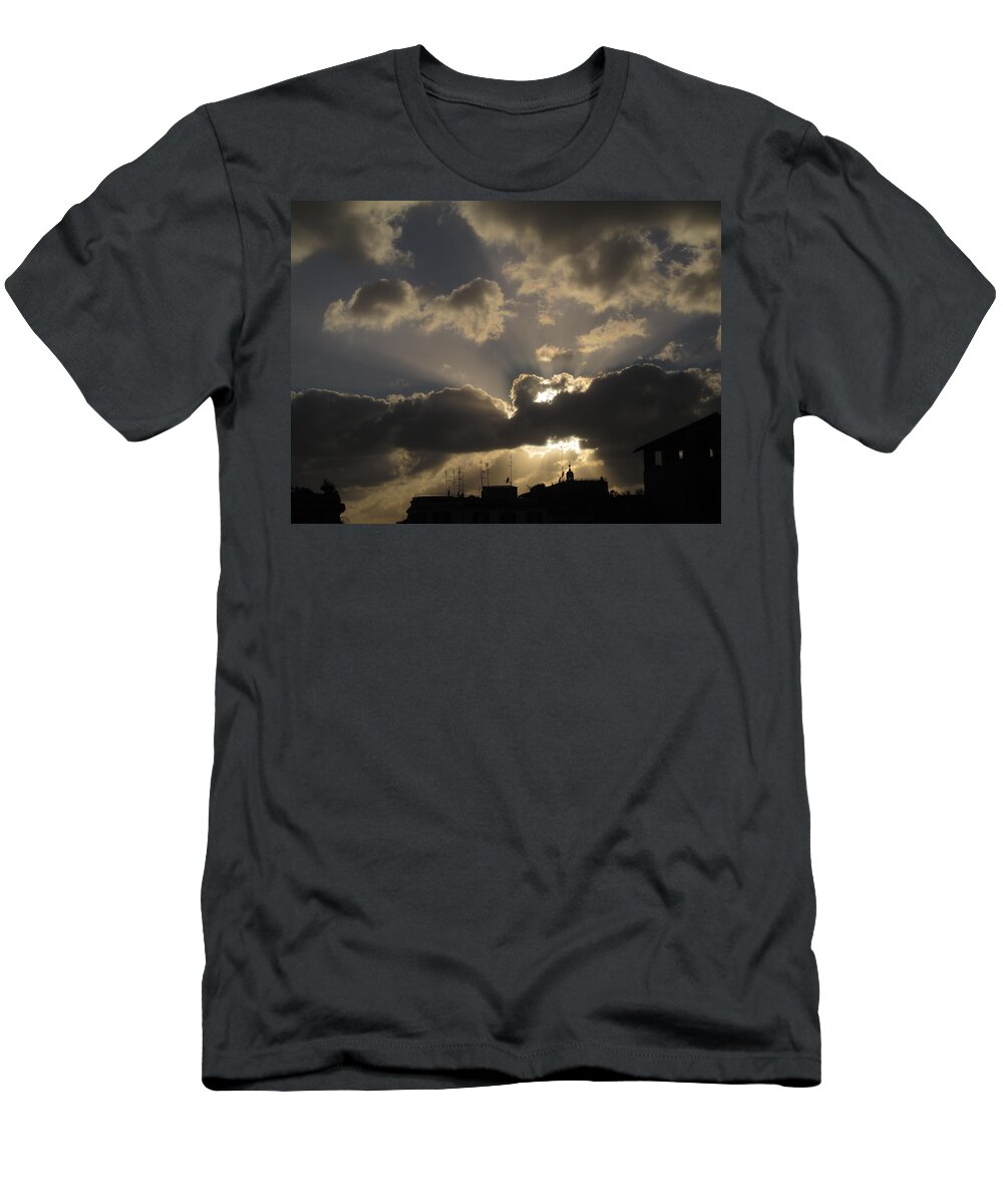 Evening Sky T-Shirt featuring the photograph Sunny Spells by Karen Sangvin