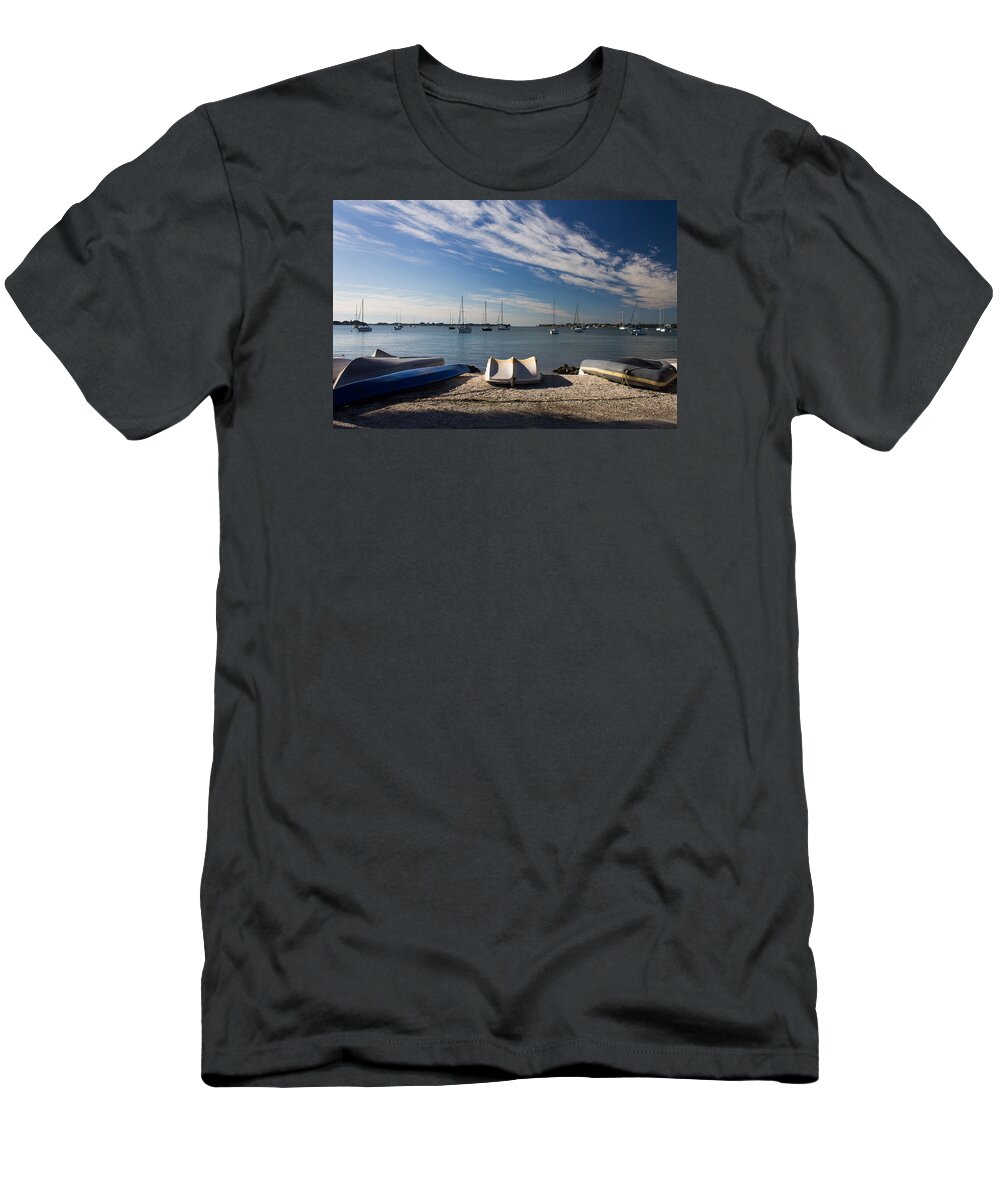 Marina Jacks T-Shirt featuring the photograph Sunrise at the Bay by Michael Tesar