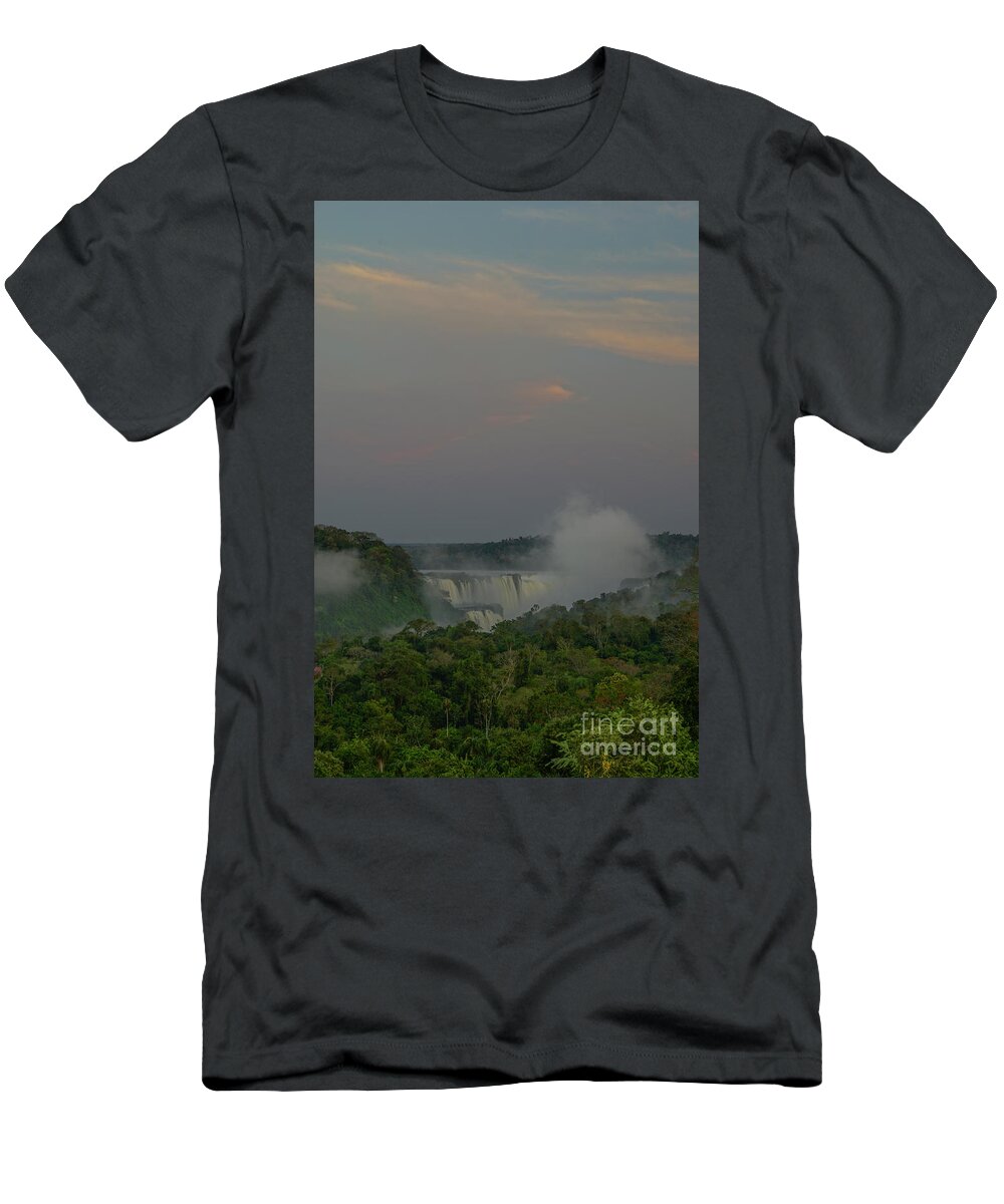 Iguacu Falls T-Shirt featuring the photograph Sunrise Over Iguazu by Brian Kamprath