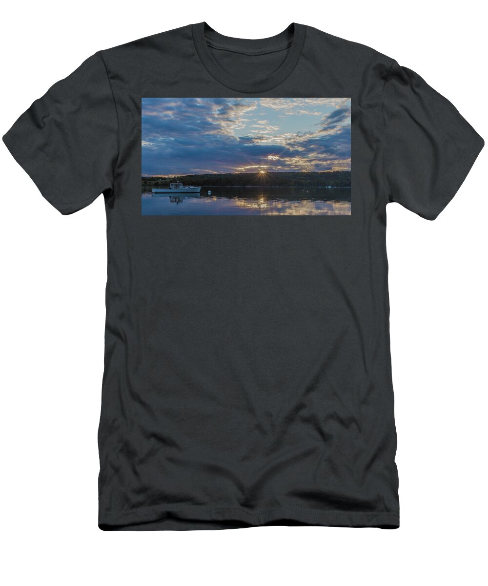 Sunset T-Shirt featuring the photograph Sunset at Bartlett's Landing by Holly Ross