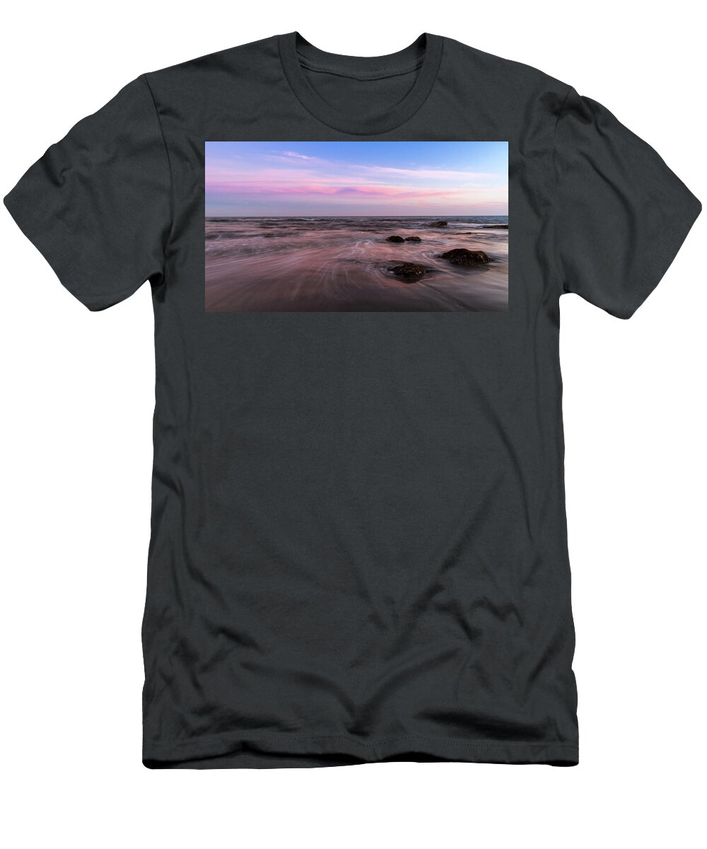 Nature T-Shirt featuring the photograph Sunset at the Atlantic by Andreas Levi
